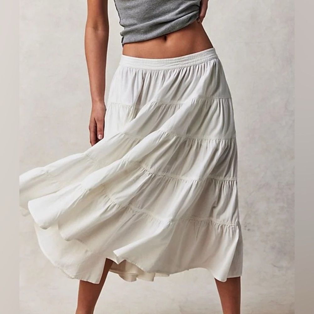 In Full Swing Midi Skirt Free People